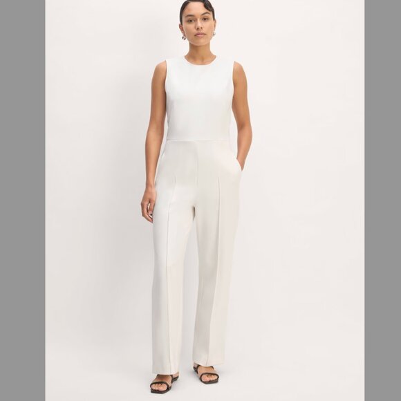 EVERLANE The Dream Jumpsuit IN WHITE SIZE SMALL - Picture 1 of 12